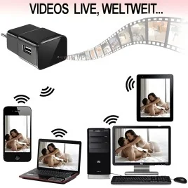 IP-HD SpyCam im USB-Netzteil, 128 Gb – Spionage Video-Minikameras – Ansicht 3