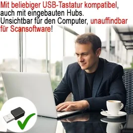 USB-Keylogger (Tastaturspion), 16 GB – PC-Überwachung & Social Media – Ansicht 3