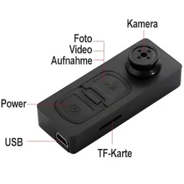 Mini SpyCam im Knopfloch – Spionage Video-Minikameras – Ansicht 3