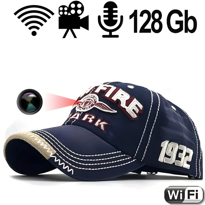 WIFI-HD SpyCam getarnt im Baseball Cap