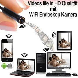 Endoskop WIFI-HD SpyCam – Spionage Video-Minikameras – Ansicht 3