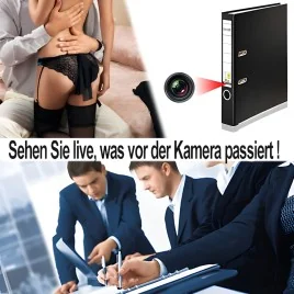 IP HD-SpyCam getarnt im Büro-Ordner – Spionage Video-Minikameras – Ansicht 3
