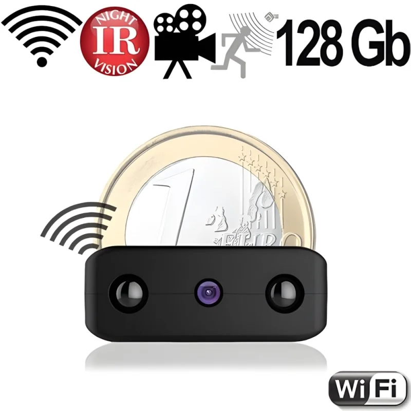 Full-HD IP-Spionkamera mit DVR, 128GB