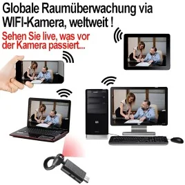 Flex-Cam Spionkamera mit USB und WiFi – Spionage Video-Minikameras – Ansicht 4