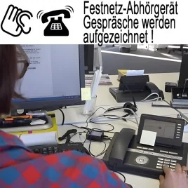Festnetztelefon-Mitschnittadapter – Telefon-Audiokontrolle – Ansicht 4