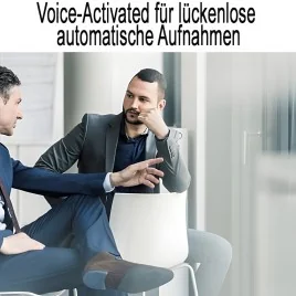 USB VoiceRecorder, 64GB, bis 752 Std., VAS, OTG – Diskrete Sprachrecorder – Ansicht 4