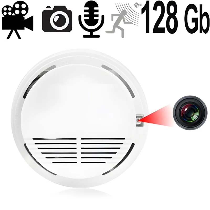 HD SpyCam im Rauchmeldergehäuse