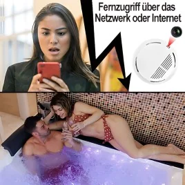 IP-LAN SpyCam im Rauchmeldergehäuse, 128 Gb – Spionage Video-Minikameras – Ansicht 3