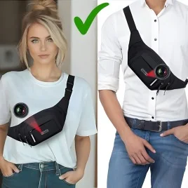 IP-HD-SpyCam in Gürteltasche, 128 Gb – Spionage Video-Minikameras – Ansicht 4