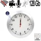 Full-HD Spy-Cam getarnt in Wanduhr-Kamera, 128 GB