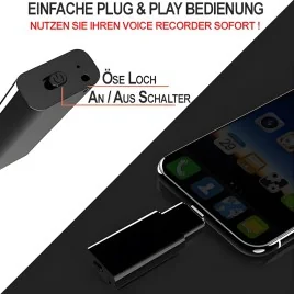 Handy Mitschnittrecorder, 64 Gb – Mobilfunk-Überwachung – Ansicht 3
