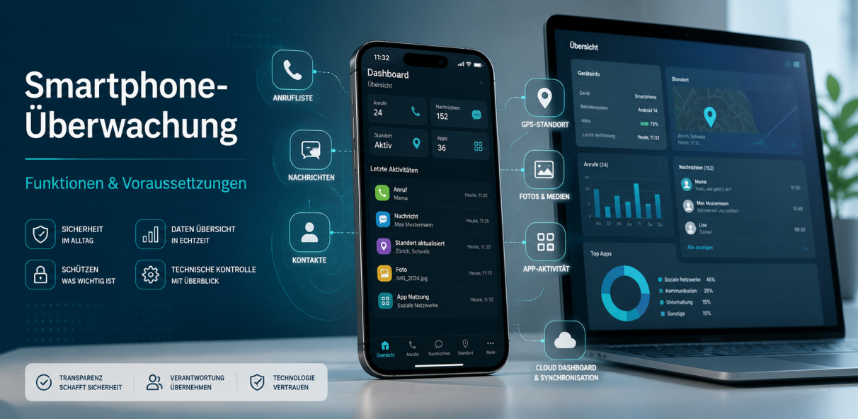Smartphone-Überwachung: Möglichkeiten, Funktionen und Voraussetzungen