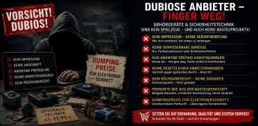 Anonyme Billiganbieter und Elektronikschrott: So erkennen Sie dubiose Händler