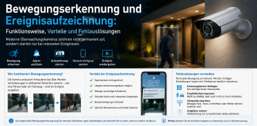 Bewegungserkennung und Ereignisaufzeichnung: Wie sie funktionieren und wann sie sinnvoll sind